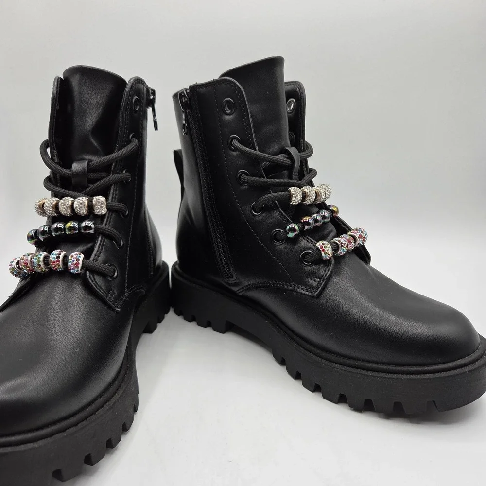 N/A black faux